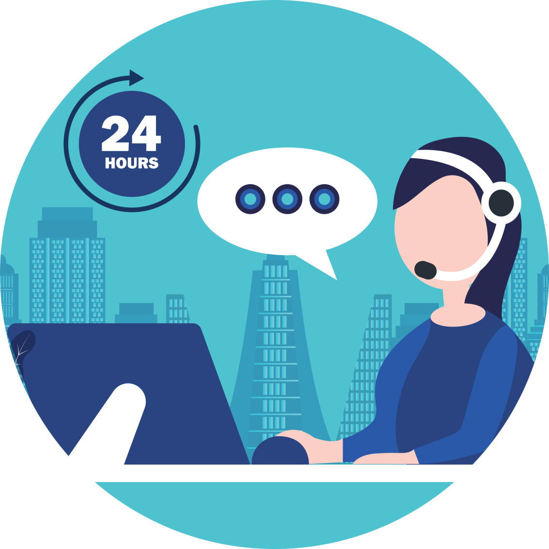 24-hour customer service